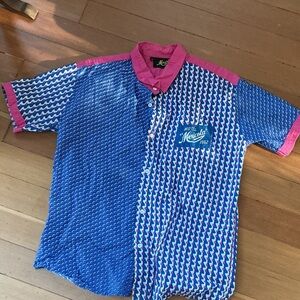 Mexicola Blue and Pink Casual Shirt 100% Cotton
